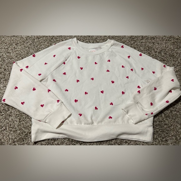 Colsie White Jogger Set with Red Hearts - Picture 3 of 4